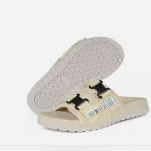 KUKTO Mens‎ Womens Slide Sandals Open Toe Orthotic Plantar Fasciitis